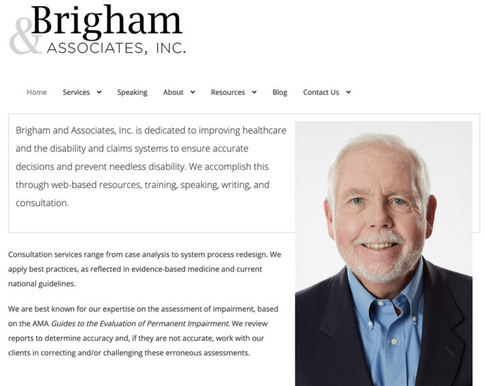 screenshot: home page of physicians website cBrigham.com