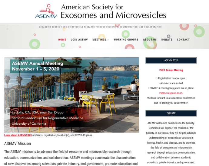 website design: ASEMV.org
