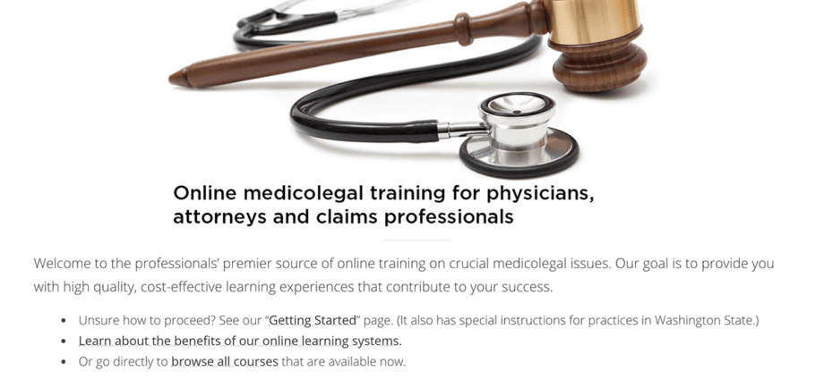 e-learning website: eMedicoLegal